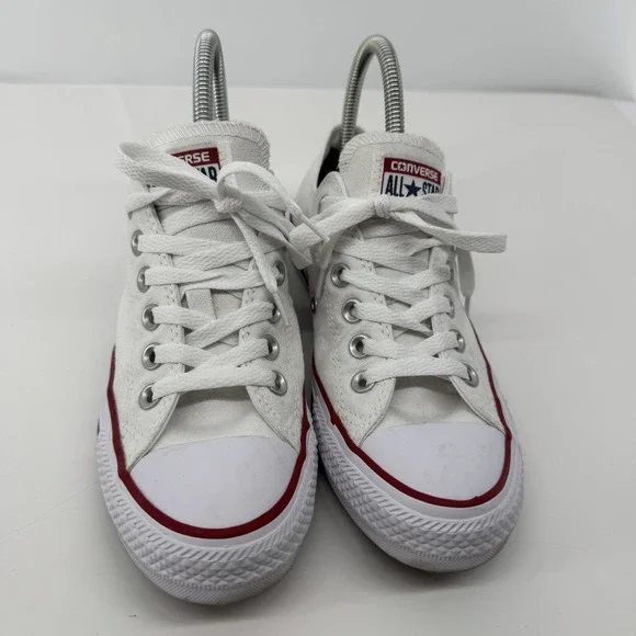 Converse Chuck Taylor All Star Low Top White Canvas Sneakers Women's 6.5 Classic - Picture 2 of 11